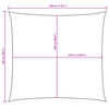 vidaXL Sunshade Sail Oxford Fabric Rectangular 2.5x3 m Dark Green