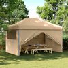 vidaXL Party Tent Folding Beige 292 x 440 x 315 cm Oxford Fabric