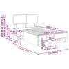 vidaXL Bed Frame with Drawer Grey Sonoma 120 x 200 cm Engineered Wood