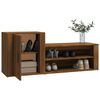 vidaXL Shoe Cabinet Brown Oak 130x35x54 cm Engineered Wood