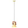 vidaXL Industrial Hanging Lamp 25 W Brass Round 19 cm E27
