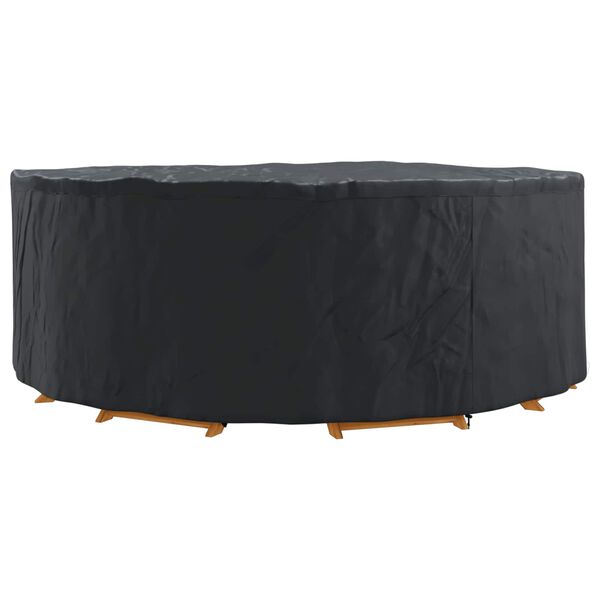 vidaXL Furniture Cover Black 244 x 244 x 71 cm 600D Oxford Fabric