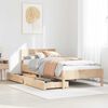 vidaXL Bed Frame without Mattress 90x190 cm Single Solid Wood Pine