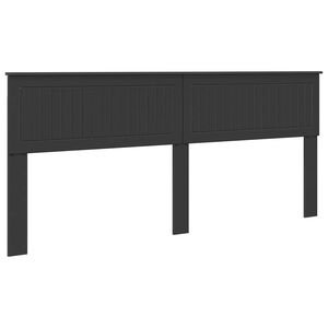 vidaXL Headboard Black Oak Engineered wood