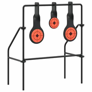 vidaXL Resetting Target Black 26 x 13 x 31 cm Steel