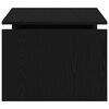 vidaXL Coffee Table Black Oak 68 x 50 x 38 cm Engineered Wood