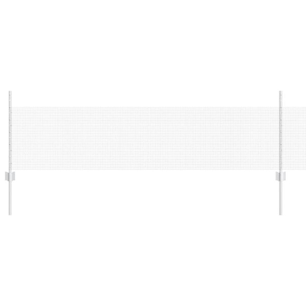 vidaXL Fence with Post Silver 0.5 x 25 m Steel