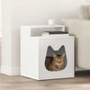 vidaXL Cat House White 42.5 x 40 x 53.5 cm Engineered Wood
