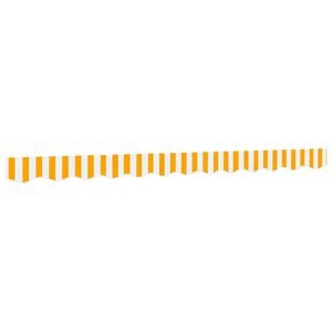 vidaXL Replacement Fabric for Awning Valance Yellow and White Stripe 3 m