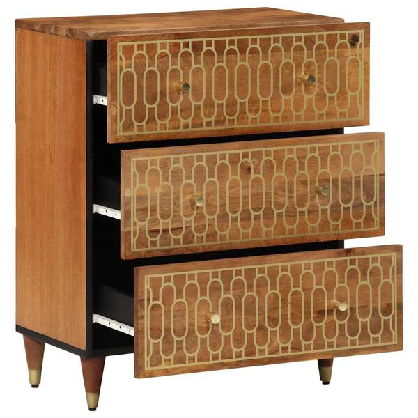 vidaXL Side Cabinet 60x33x75 cm Solid Wood Mango