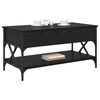 vidaXL Coffee Table Black Oak 100 x 50 x 50 cm Engineered Wood
