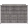vidaXL Garden Storage Box Grey 150x100x100 cm Poly Rattan