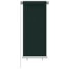 vidaXL Outdoor Roller Blind 65(W)x140(H) cm Dark Green HDPE