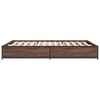vidaXL Bed Frame without Mattress Brown Oak 140x200 cm