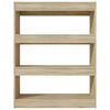 vidaXL Book Cabinet/Room Divider Sonoma Oak 80x30x103 cm Engineered wood