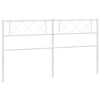 vidaXL Metal Replace Headboard White 193 cm