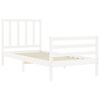 vidaXL Bed Frame without Mattress White 100x200 cm Solid Wood Pine