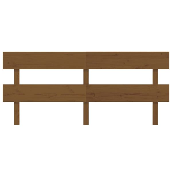 vidaXL Bed Headboard Honey Brown 184x3x81 cm Solid Wood Pine