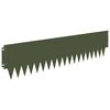 vidaXL Lawn Edging 10 pcs 103 x 25 cm metal Olive Green