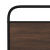 vidaXL Metal Bed Frame without Mattress Brown Oak 160x200 cm