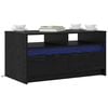 vidaXL Coffee Table Black Oak 90 x 50 x 45 cm Engineered Wood