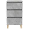 vidaXL Bedside Cabinet Concrete Grey 40x35x70 cm Engineered Wood