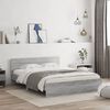 vidaXL Bed Frame without Mattress Grey Sonoma 140x200 cm
