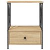 vidaXL Bedside Table Sonoma Oak 50x41x65 cm Engineered Wood