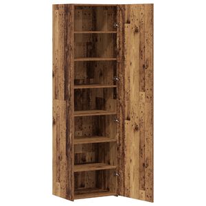 vidaXL Highboard 2 pcs Old Wood 50 x 42.5 x 185 cm