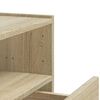 vidaXL Wall-mounted Bedside Cabinet Sonoma Oak 45x30x35 cm