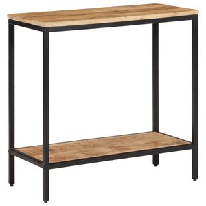 vidaXL Console Table 70x35x70 cm Solid Rough Wood Mango