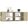 vidaXL Wall-Mounted TV Cabinet Sonoma Oak 102x35x35 cm Engineered Wood