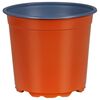 vidaXL Round Flower Pot 100 pcs Terracotta &Oslash; 15 x 13 cm Plastic