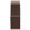 vidaXL Log Holder Brown 120x45x140 cm Galvanised Steel