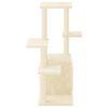 vidaXL Cat Tree with Sisal Scratching Posts Cream 97.5 cm