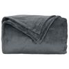 vidaXL Throw Blanket Dark Grey 220 x 240 cm Fleece