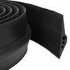 vidaXL Garage Floor Seal Black 112 x 20 mm 4 m EPDM Rubber