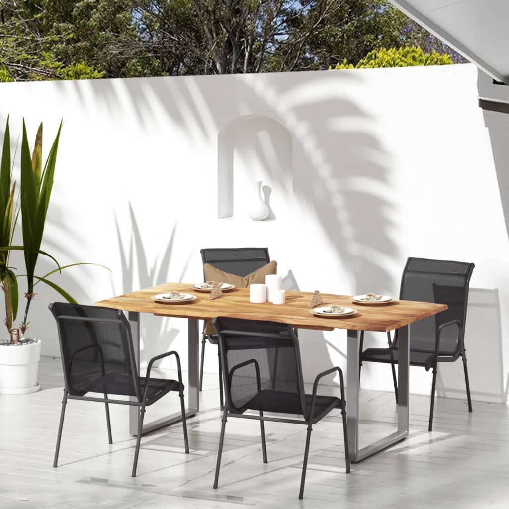 Garden top chairs steel