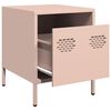 vidaXL Bedside Cabinet Pink 35x39x43.5 cm Steel