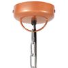 vidaXL Industrial Hanging Lamp Copper Round 32 cm E27 Solid Mango Wood