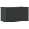 vidaXL Storage Chest High Gloss Grey 84x42x46 cm Engineered Wood