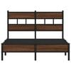 vidaXL Bed Frame without Mattress Brown Oak 120x190 cm Small Double Engineered Wood