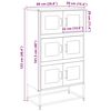 vidaXL Highboard Anthracite 68x39x123 cm Steel
