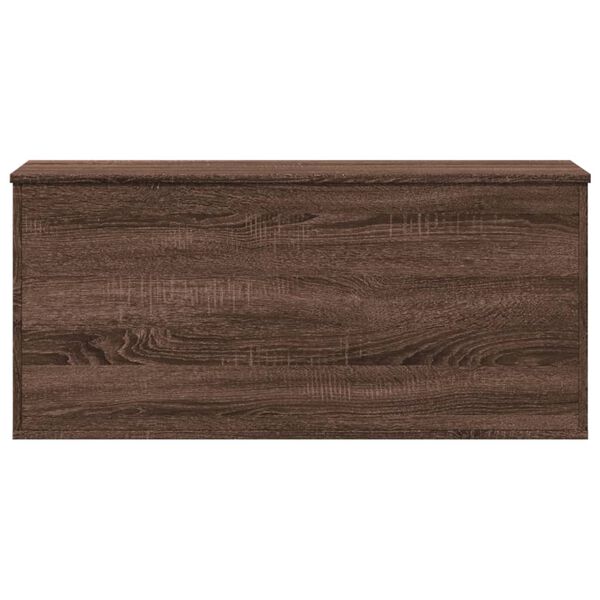 vidaXL Storage Box Brown Oak 100x42x46 cm Engineered Wood