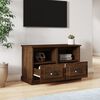 vidaXL TV Cabinet Brown Oak 80x35x50 cm Engineered Wood