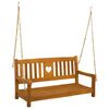 vidaXL Garden Swing Bench 2 -Seater 110 x 56 x 58 cm Solid Acacia Wood