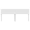 vidaXL Headboard Gloss White 200 cm Engineered wood