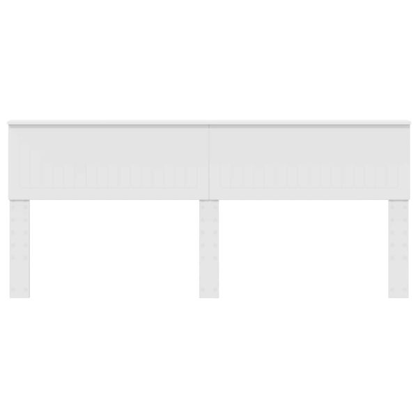 vidaXL Headboard Gloss White 200 cm Engineered wood
