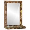 vidaXL Bathroom Mirror Brown 50 x 22 x 70 cm Solid Reclaim Wood