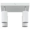vidaXL Ceiling Spotlight with Spotlights White 26 x 26 x 16.5 cm Metal